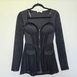 JW Signature Black Corset Blazer